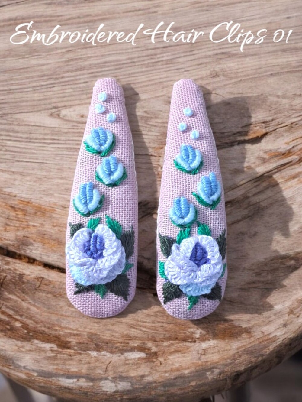 Embroidered Hair Clips - Picture 15 of 15